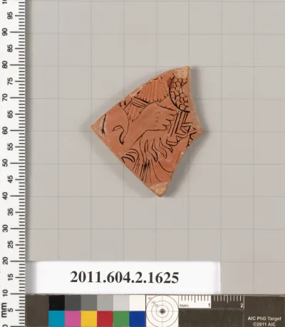 Terracotta fragment of a skyphos (deep drinking cup)