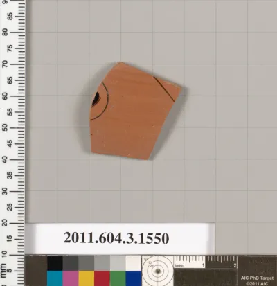 Terracotta fragment of a kylix (drinking cup)