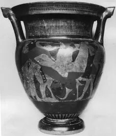 KRATER, COLUMN (ATHENIAN, RED-FIGURE)