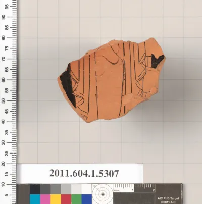 Terracotta fragment of a kylix (drinking cup)