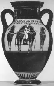 AMPHORA, BELLY, TYPE B (ATHENIAN, BLACK-FIGURE)