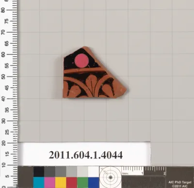 Terracotta fragment of a kylix (drinking cup)