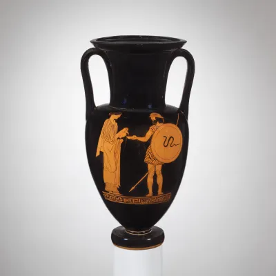 Terracotta Nolan neck-amphora (jar)