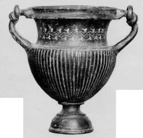 KRATER (SOUTH ITALIAN, CAMPANIAN, BLACK GLAZE)