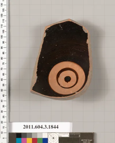 Terracotta fragment of a kylix: Lip cup (drinking cup)