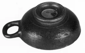 CUP, ONE-HANDLED (ATHENIAN, BLACK GLAZE)
