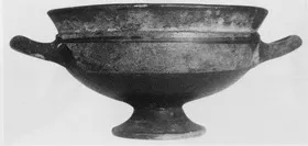 CUP (ETRUSCAN, BLACK GLAZE)