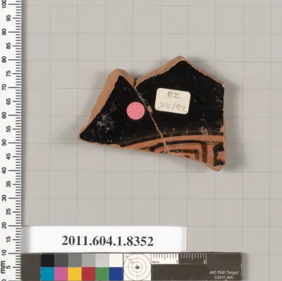 Terracotta fragment of a kylix (drinking cup)