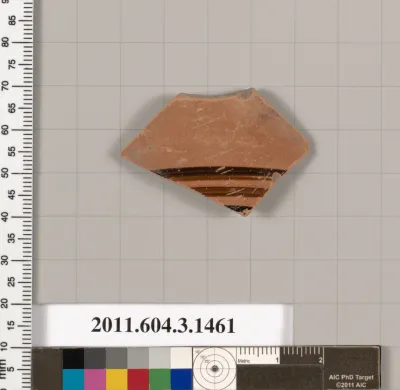 Terracotta fragment of a skyphos (deep drinking cup)