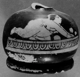 LEKYTHOS, SQUAT, FRAGMENT (ATHENIAN, RED-FIGURE)