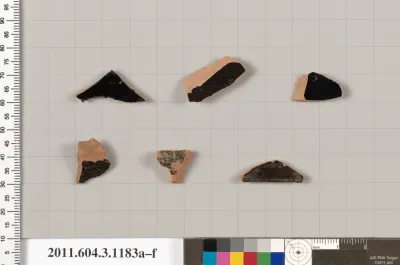 Terracotta fragments of mastoids  (drinking cups with narrow base) or kyathoi (cup-shaped ladles)