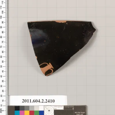 Terracotta rim fragment of a skyphos (deep drinking cup)