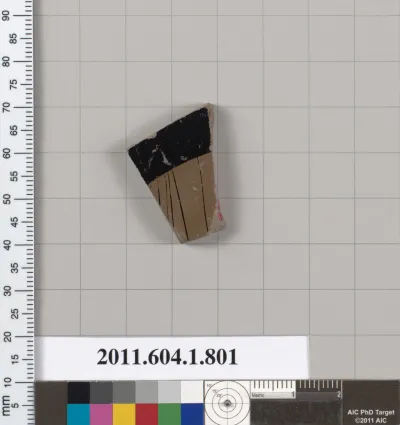 Terracotta fragment of a kylix (drinking cup)