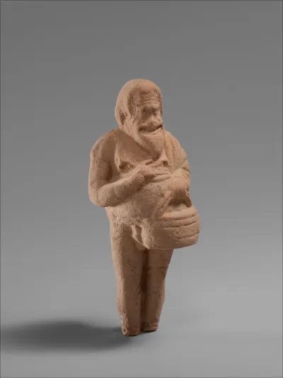 Terracotta statuette of an actor