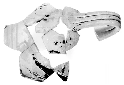 Attic Black-Figure Neck Amphora Fragment (comprised of 8 Joined Fragments)