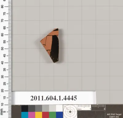 Terracotta fragment of a kylix (drinking cup)