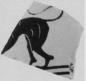 CUP, FRAGMENT (ATHENIAN, BLACK-FIGURE)