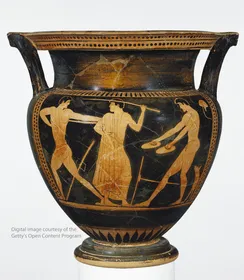 KRATER, COLUMN (ATHENIAN, RED-FIGURE)