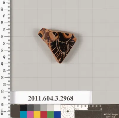Terracotta fragment of a closed shape