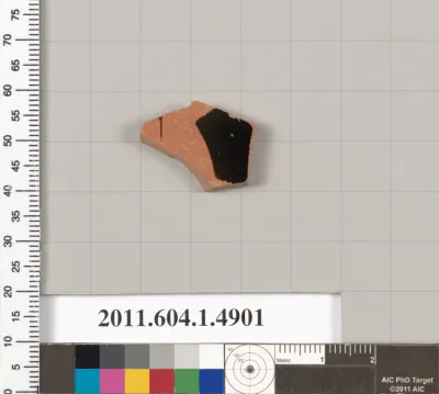 Terracotta fragment of a kylix (drinking cup)