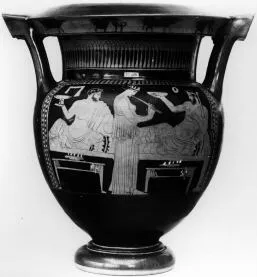 KRATER, COLUMN (ATHENIAN, RED-FIGURE)
