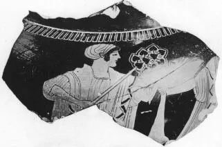 STAMNOS, FRAGMENT (ATHENIAN, RED-FIGURE)
