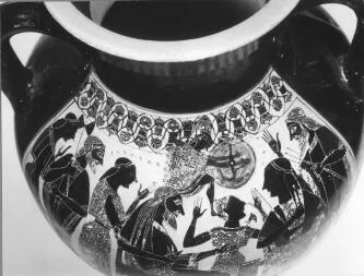 AMPHORA, BELLY, TYPE B (ATHENIAN, BLACK-FIGURE)