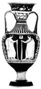 AMPHORA, PANATHENAIC SHAPE (SOUTH ITALIAN, APULIAN, RED-FIGURE)