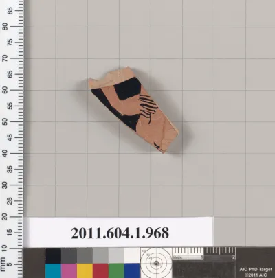 Terracotta fragment of a kylix (drinking cup)