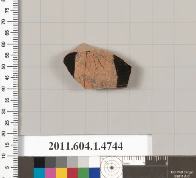 Terracotta fragment of a kylix (drinking cup)