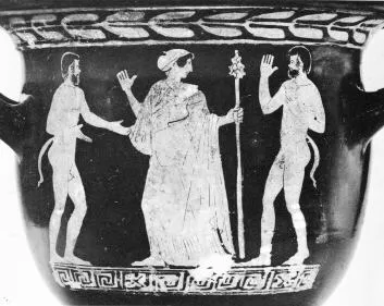 KRATER, BELL (SOUTH ITALIAN, LUCANIAN, RED-FIGURE)