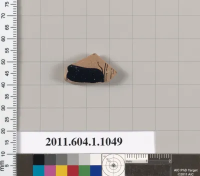 Terracotta fragment of a kylix (drinking cup)