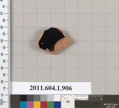 Terracotta fragment of a kylix (drinking cup)