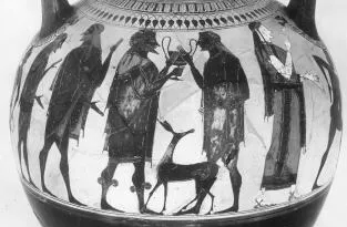 AMPHORA, NECK (ATHENIAN, BLACK-FIGURE)
