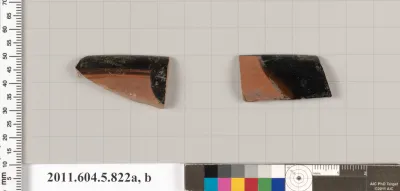 Terracotta rim fragments of kylikes (drinking cups)