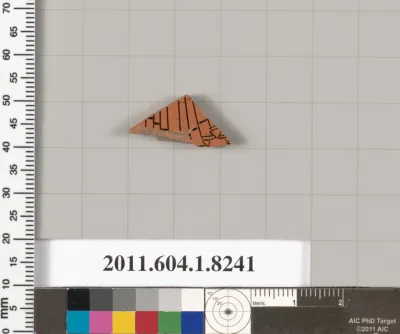 Terracotta fragment of a kylix (drinking cup)