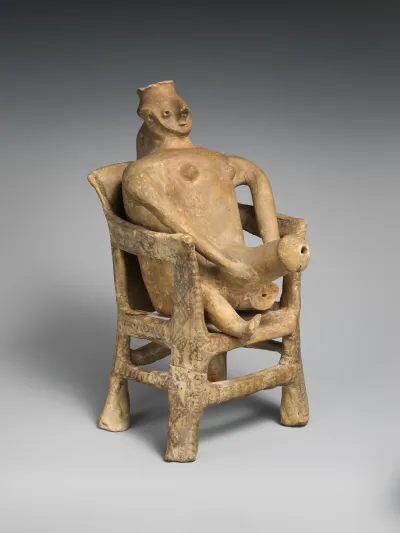 Throne and figure