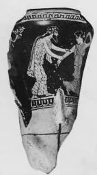 FIGURE VASE (ATHENIAN, RED-FIGURE)