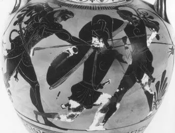 AMPHORA, NECK (ATHENIAN, BLACK-FIGURE)