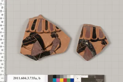 Terracotta fragments of a neck-amphora (jar)