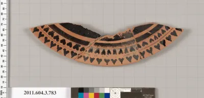 Terracotta fragment of a lid