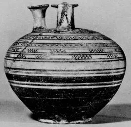 STIRRUP JAR (MYCENEAN, PATTERN)
