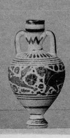 AMPHORISKOS (CORINTHIAN, BLACK-FIGURE)