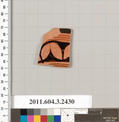 Terracotta fragment of a kylix (drinking cup)