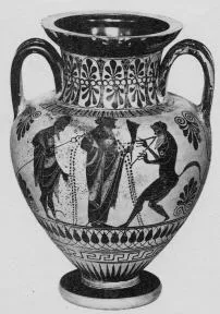 AMPHORA, NECK (ATHENIAN, BLACK-FIGURE)