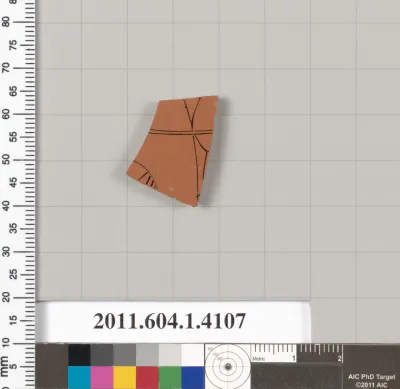 Terracotta fragment of a kylix (drinking cup)