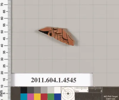 Terracotta fragment of a kylix (drinking cup)