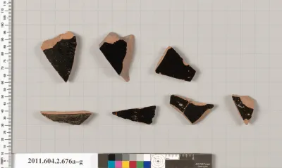 Terracotta fragments of column-kraters (bowls for mixing wine and water)