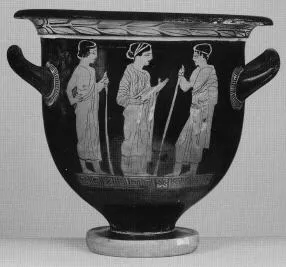 KRATER, BELL (SOUTH ITALIAN, LUCANIAN, RED-FIGURE)