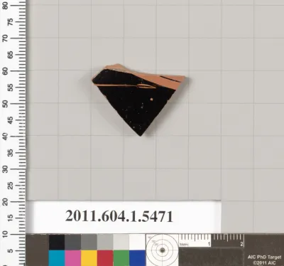 Terracotta fragment of a kylix (drinking cup)